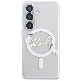 Karl Lagerfeld IML KC Script MagSafe Case for Samsung Galaxy S26 - Transparent