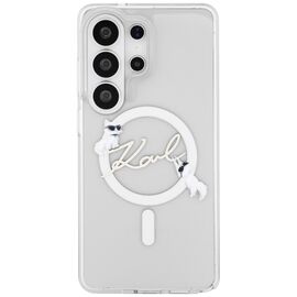 Karl Lagerfeld IML KC Script MagSafe Case for Samsung Galaxy S26 Ultra - Transparent