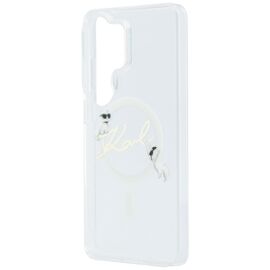 Karl Lagerfeld IML KC Script MagSafe Case for Samsung Galaxy S26 Ultra - Transparent