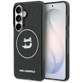 Karl Lagerfeld IML Repeated Choupette MagSafe Case for Samsung Galaxy S26 - Black