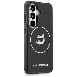Karl Lagerfeld IML Repeated Choupette MagSafe Case for Samsung Galaxy S26 - Black