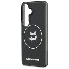 Karl Lagerfeld IML Repeated Choupette MagSafe Case for Samsung Galaxy S26 - Black