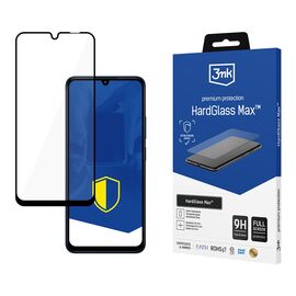 Reinforced Full Coverage Tempered Glass 3mk HardGlass Max Black for Xiaomi Redmi 14C / Poco C75 / Redmi A4 5G
