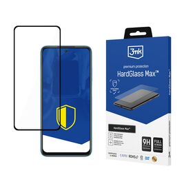 Reinforced Full Screen Tempered Glass 3mk HardGlass Max Black for Xiaomi Redmi 10 2022