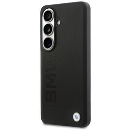 BMW Leather Hot Stamp MagSafe Case for Samsung Galaxy S26 - Black