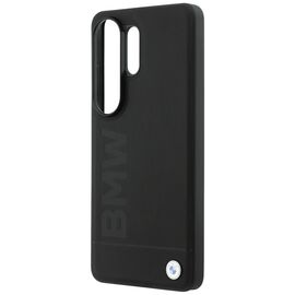BMW Leather Hot Stamp MagSafe Case for Samsung Galaxy S26 Ultra - Black