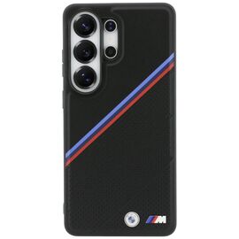 BMW Tricolor Metal Logo MagSafe Case for Samsung Galaxy S26 Ultra - Black