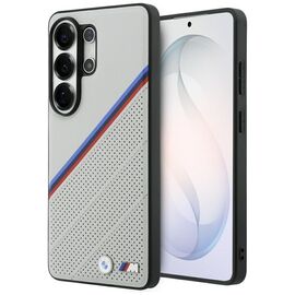 BMW Tricolor Metal Logo MagSafe Case for Samsung Galaxy S26 Ultra - Gray
