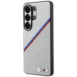 BMW Tricolor Metal Logo MagSafe Case for Samsung Galaxy S26 Ultra - Gray