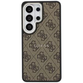 Etui Guess 4G Embossed Ring MagSafe na Samsung Galaxy S26 Ultra - brązowe