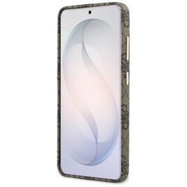 Etui Guess 4G Script MagSafe na Samsung Galaxy S26 - brązowe
