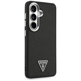Etui Guess Fixed Glitter Triangle MagSafe na Samsung Galaxy S26 - czarne
