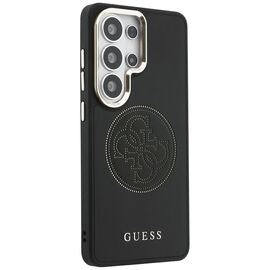 Etui Guess Perforated Logo MagSafe na Samsung Galaxy S26 Ultra - czarne