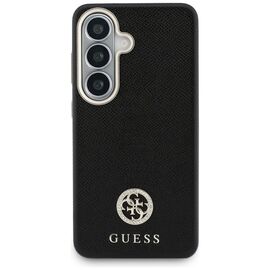 Etui Guess Rhinestone Round Logo MagSafe na Samsung Galaxy S26 - czarne
