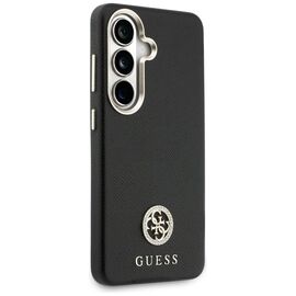 Etui Guess Rhinestone Round Logo MagSafe na Samsung Galaxy S26 - czarne
