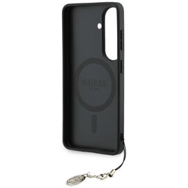 Guess 4G Classic Logo Charm MagSafe case for Samsung Galaxy S26 - black