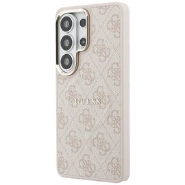 Guess 4G Embossed Ring MagSafe Case for Samsung Galaxy S26 Ultra - Pink