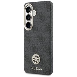 Guess 4G Rhinestone Round Logo MagSafe Case for Samsung Galaxy S26 - Black