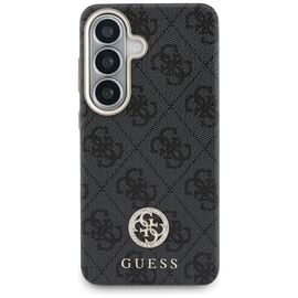 Guess 4G Rhinestone Round Logo MagSafe Case for Samsung Galaxy S26 - Black