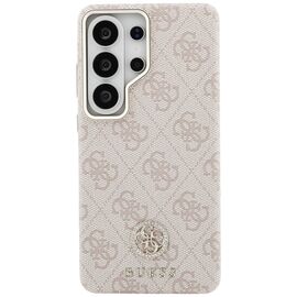 Guess 4G Rhinestone Round Logo MagSafe Case for Samsung Galaxy S26 Ultra - Pink