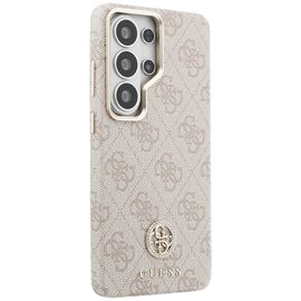 Guess 4G Rhinestone Round Logo MagSafe Case for Samsung Galaxy S26 Ultra - Pink