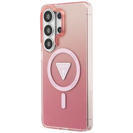 Guess IML Gradient Triangle MagSafe Case for Samsung Galaxy S26 Ultra - Pink