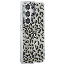 Guess IML Leopard Print Triangle MagSafe Case for Samsung Galaxy S26 Ultra - Black