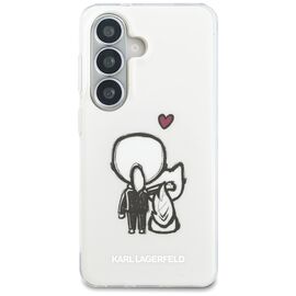 Karl Lagerfeld IML Karl&amp;Choupette MagSafe Case for Samsung Galaxy S26 - Transparent
