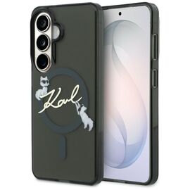 Karl Lagerfeld IML KC Script MagSafe Case for Samsung Galaxy S26 Plus - Black