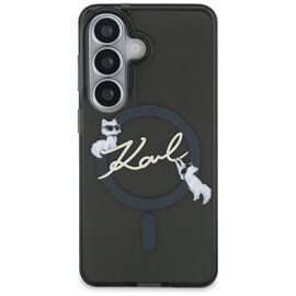 Karl Lagerfeld IML KC Script MagSafe Case for Samsung Galaxy S26 Plus - Black