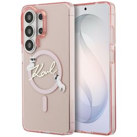 Karl Lagerfeld IML KC Script MagSafe Case for Samsung Galaxy S26 Ultra - Pink
