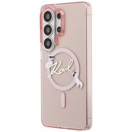 Karl Lagerfeld IML KC Script MagSafe Case for Samsung Galaxy S26 Ultra - Pink