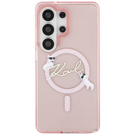 Karl Lagerfeld IML KC Script MagSafe Case for Samsung Galaxy S26 Ultra - Pink