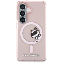 Karl Lagerfeld IML Peekaboo Choupette MagSafe Case for Samsung Galaxy S26 - Pink