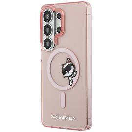 Karl Lagerfeld IML Peekaboo Choupette MagSafe Case for Samsung Galaxy S26 Ultra - Pink