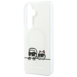 Karl Lagerfeld IML Peekaboo Karl&amp;Choupette MagSafe Case for Samsung Galaxy S26 Plus - Transparent