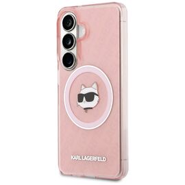 Karl Lagerfeld IML Repeated Choupette MagSafe Case for Samsung Galaxy S26 Plus - Pink