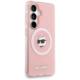 Karl Lagerfeld IML Repeated Choupette MagSafe Case for Samsung Galaxy S26 Plus - Pink