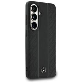 Mercedes Laurel Leaves Vertical Stripes MagSafe Case for Samsung Galaxy S26 - Black