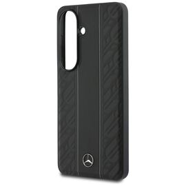 Mercedes Laurel Leaves Vertical Stripes MagSafe Case for Samsung Galaxy S26 - Black