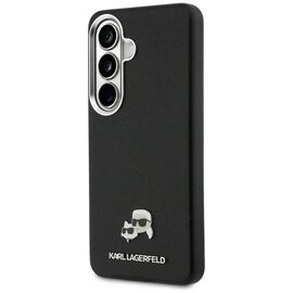 Etui Karl Lagerfeld Saffiano KC Metal    Logo MagSafe do Samsung Galaxy S26 czarny