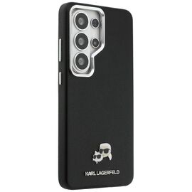 Etui Karl Lagerfeld Saffiano KC Metal    Logo MagSafe do Samsung Galaxy S26 Ultra czarny