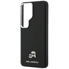 Etui Karl Lagerfeld Saffiano KC Metal    Logo MagSafe do Samsung Galaxy S26 Ultra czarny