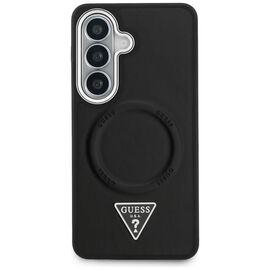 Guess Embossed Ring Triangle Logo MagSafe case for Samsung Galaxy S26 - black