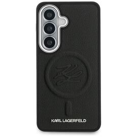 Karl Lagerfeld Embossed Ring Initials MagSafe Case for Samsung Galaxy S26 - Black