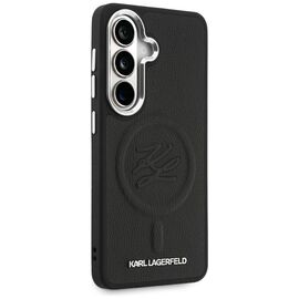 Karl Lagerfeld Embossed Ring Initials MagSafe Case for Samsung Galaxy S26 - Black