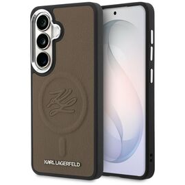 Karl Lagerfeld Embossed Ring Initials MagSafe Case for Samsung Galaxy S26 - Brown