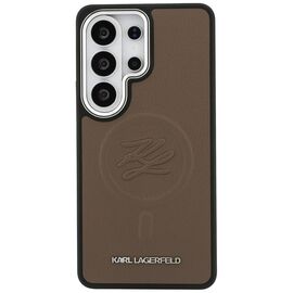 Karl Lagerfeld Embossed Ring Initials MagSafe Case for Samsung Galaxy S26 Ultra - Brown