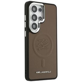 Karl Lagerfeld Embossed Ring Initials MagSafe Case for Samsung Galaxy S26 Ultra - Brown