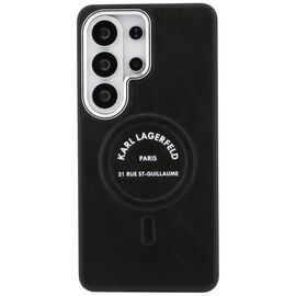 Karl Lagerfeld Embossed Ring RSG Logo MagSafe Case for Samsung Galaxy S26 Ultra - Black